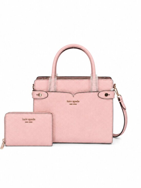 kate spade Handbags - NWT Kate Spade New York Medium Satchel + Matching Wallet Set in Tutu Pink